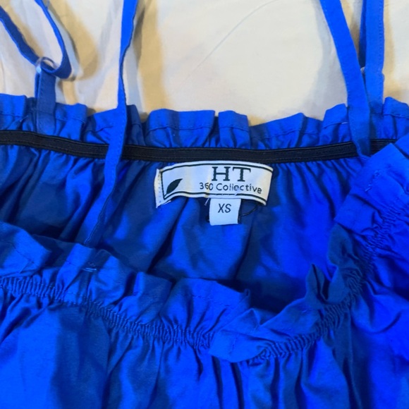 HT 360 Collective Blue Ruffle Blouse - Picture 3 of 9